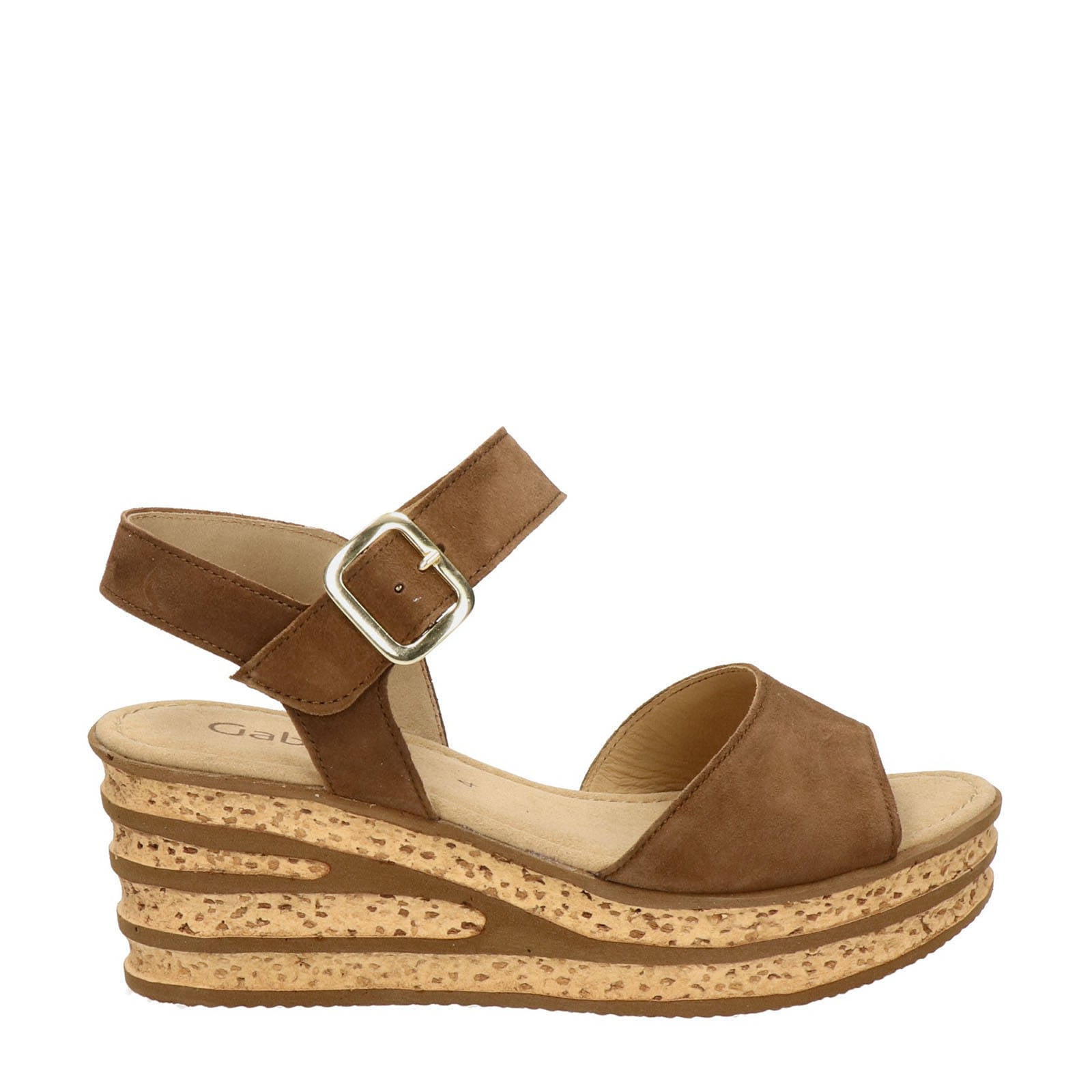 Gabor Comfort sandalen met sleehak cognac - Vergelijk prijzen