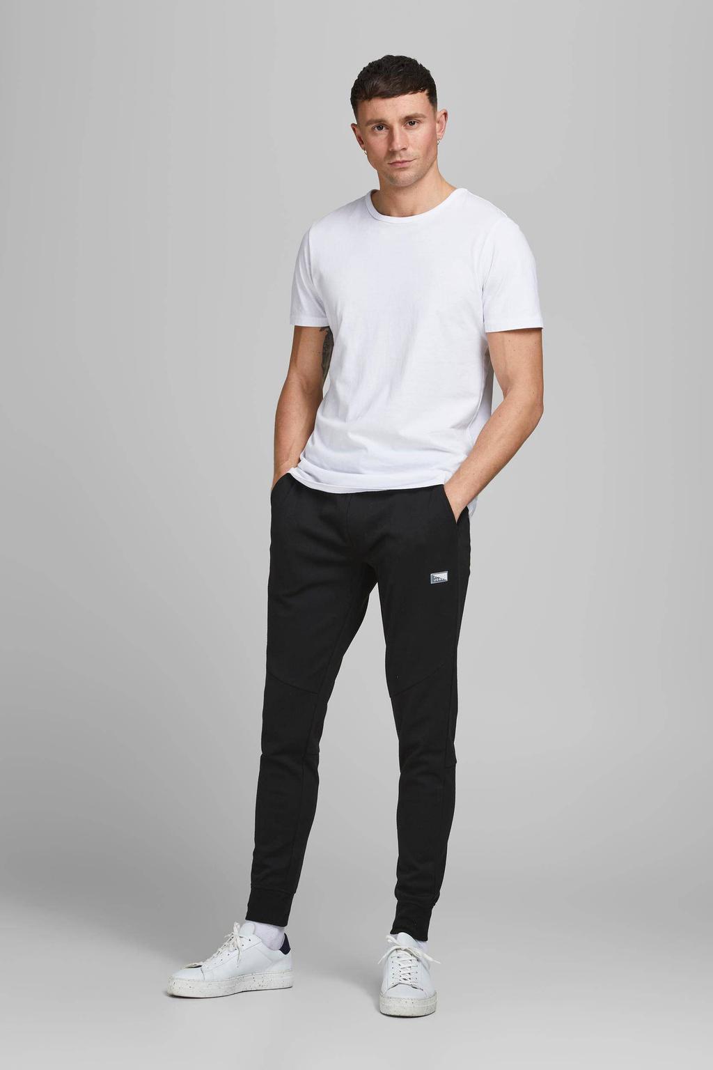 JACK & JONES PANTS STUDIO slim fit broek JJIWILL JJAIR zwart