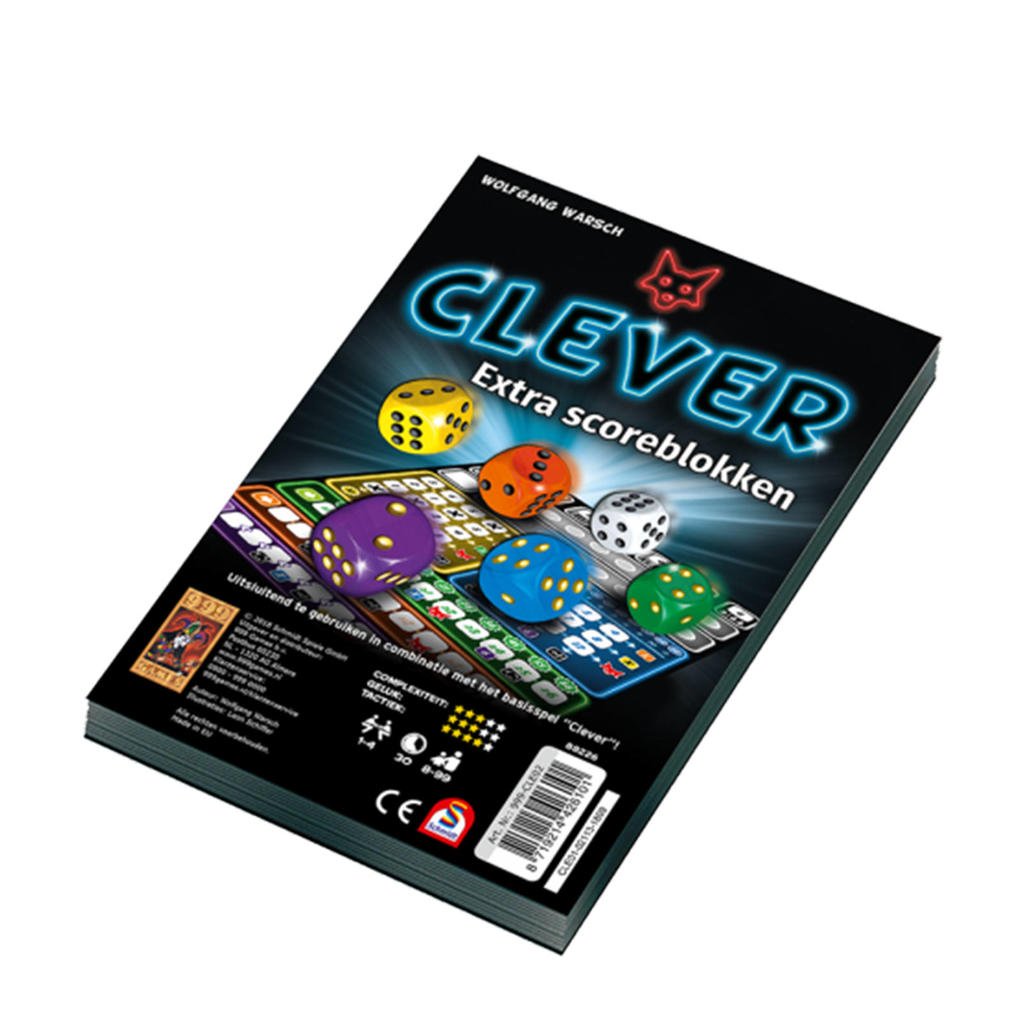 999 Games Scoreblokken Clever 2 st. uitbreidingsspel