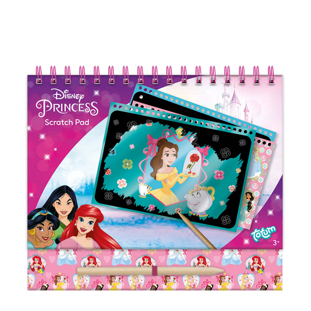 Totum Disney Princess krasboek met ringband incl 10 luxe kaarten