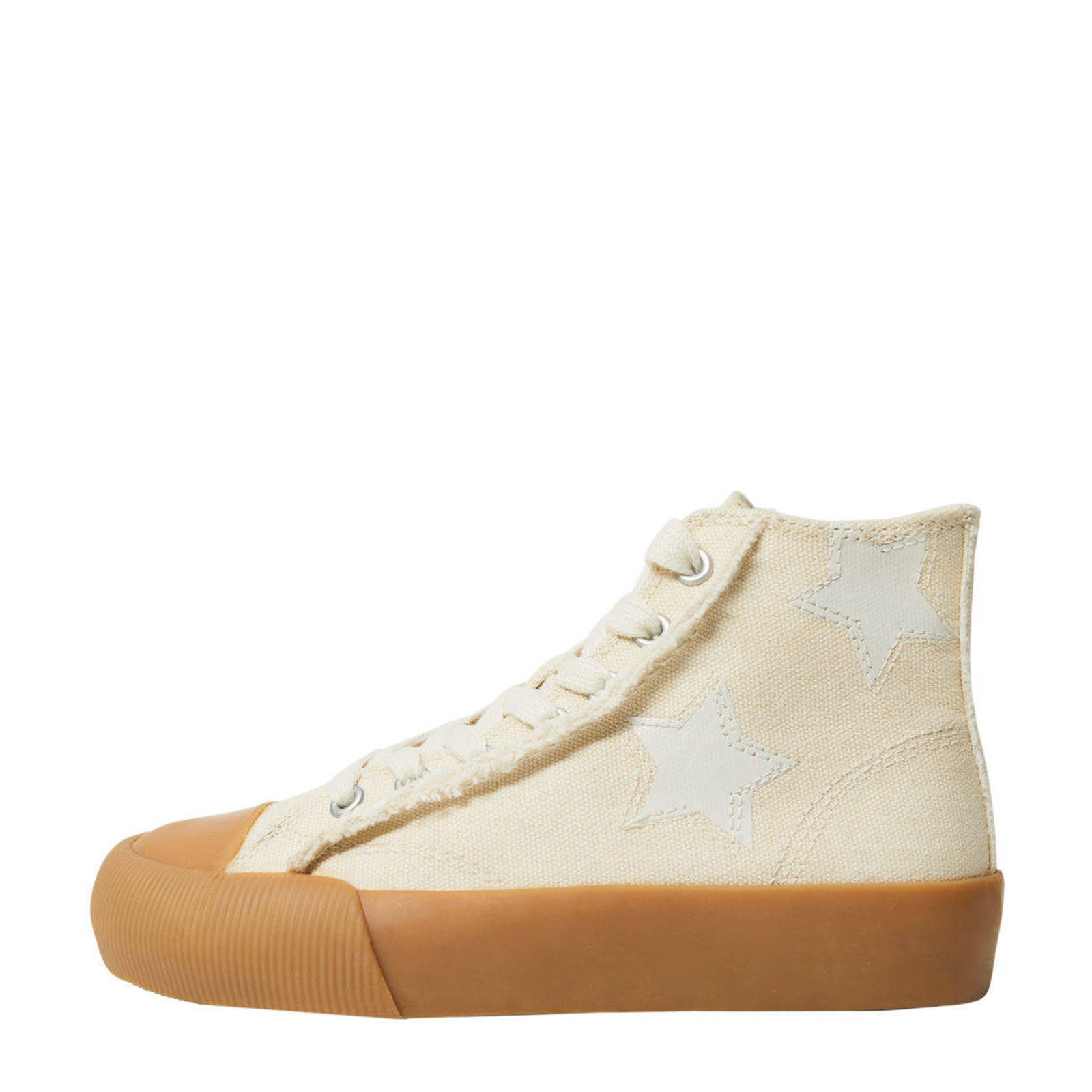 Mango Kids hoge sneakers ecru | wehkamp