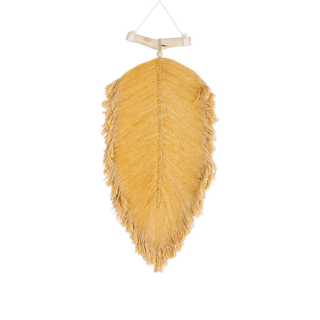 Mica Decorations wandhanger (35x75 cm), Bruin geel