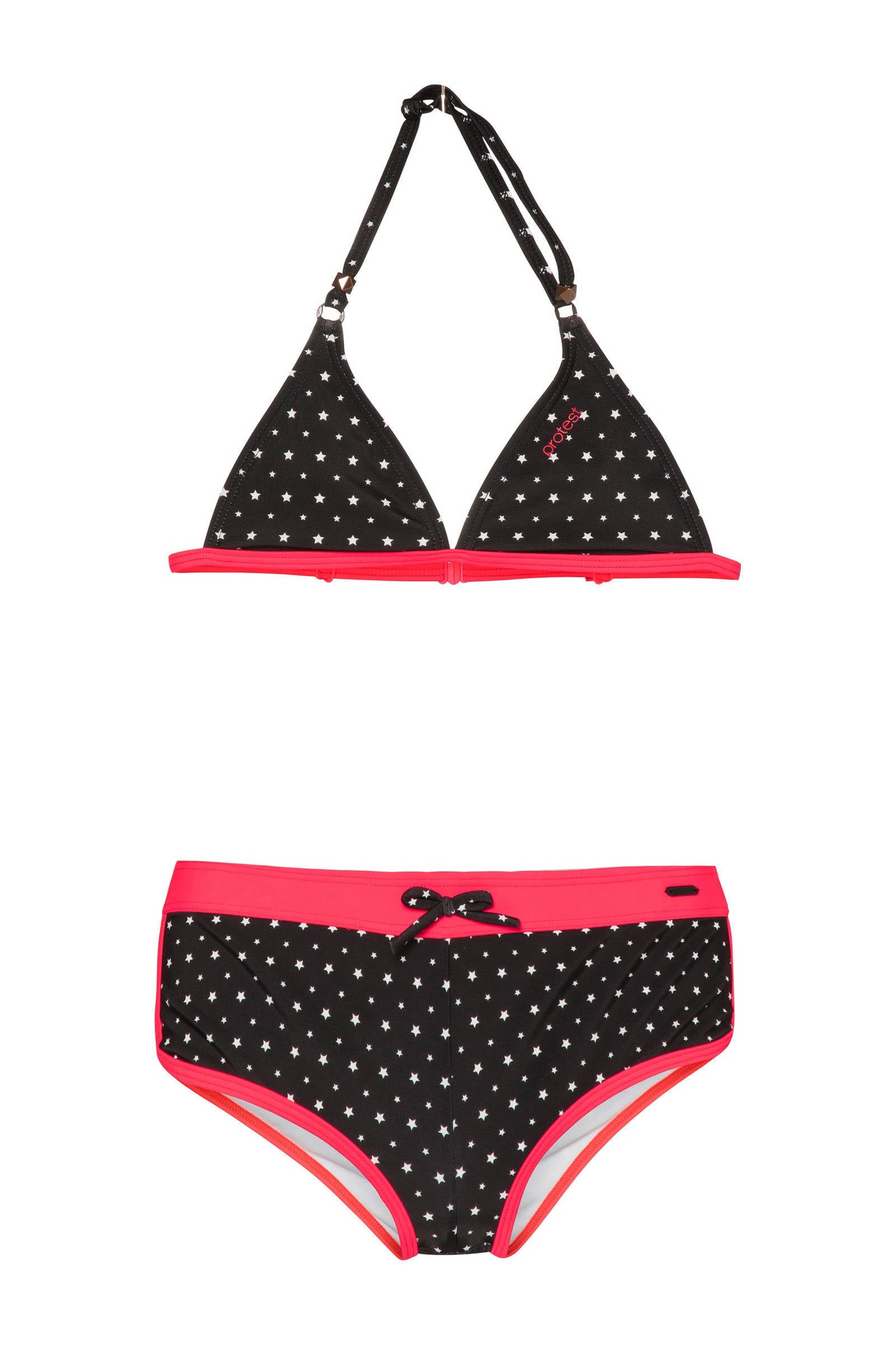 Protest triangel bikini met sterren print Tiara zwart/wit online kopen
