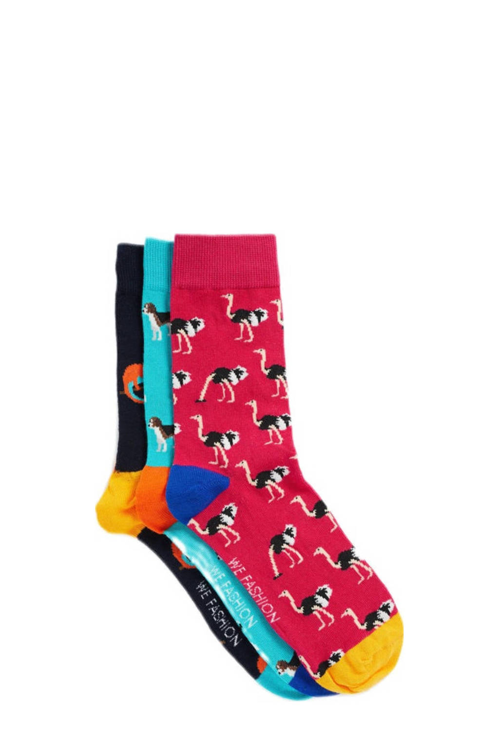 WE Fashion sokken - set van 3 multi, Multi