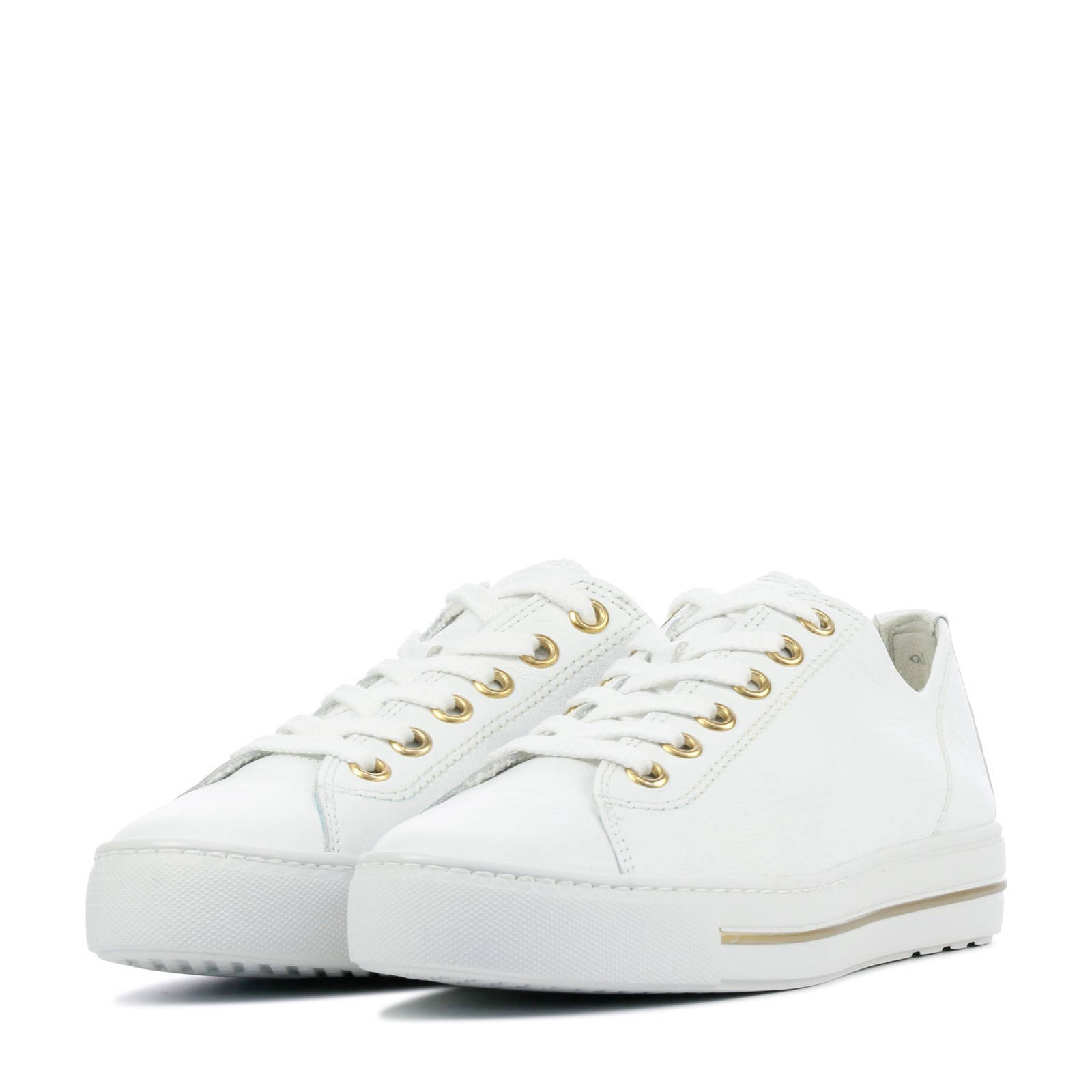 Paul Green 4704 leren sneakers wit | wehkamp