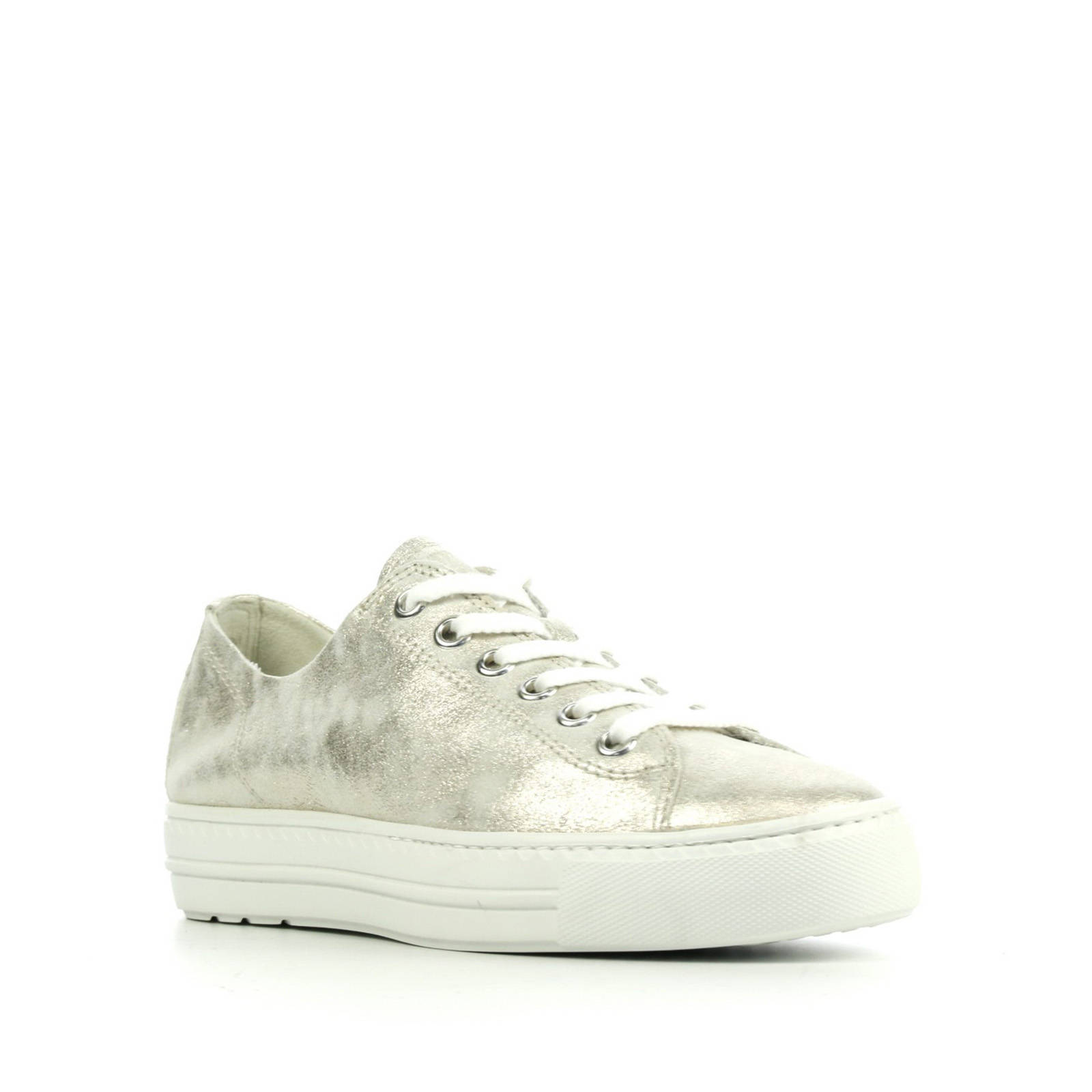 Paul Green 4704 leren sneakers goud | wehkamp