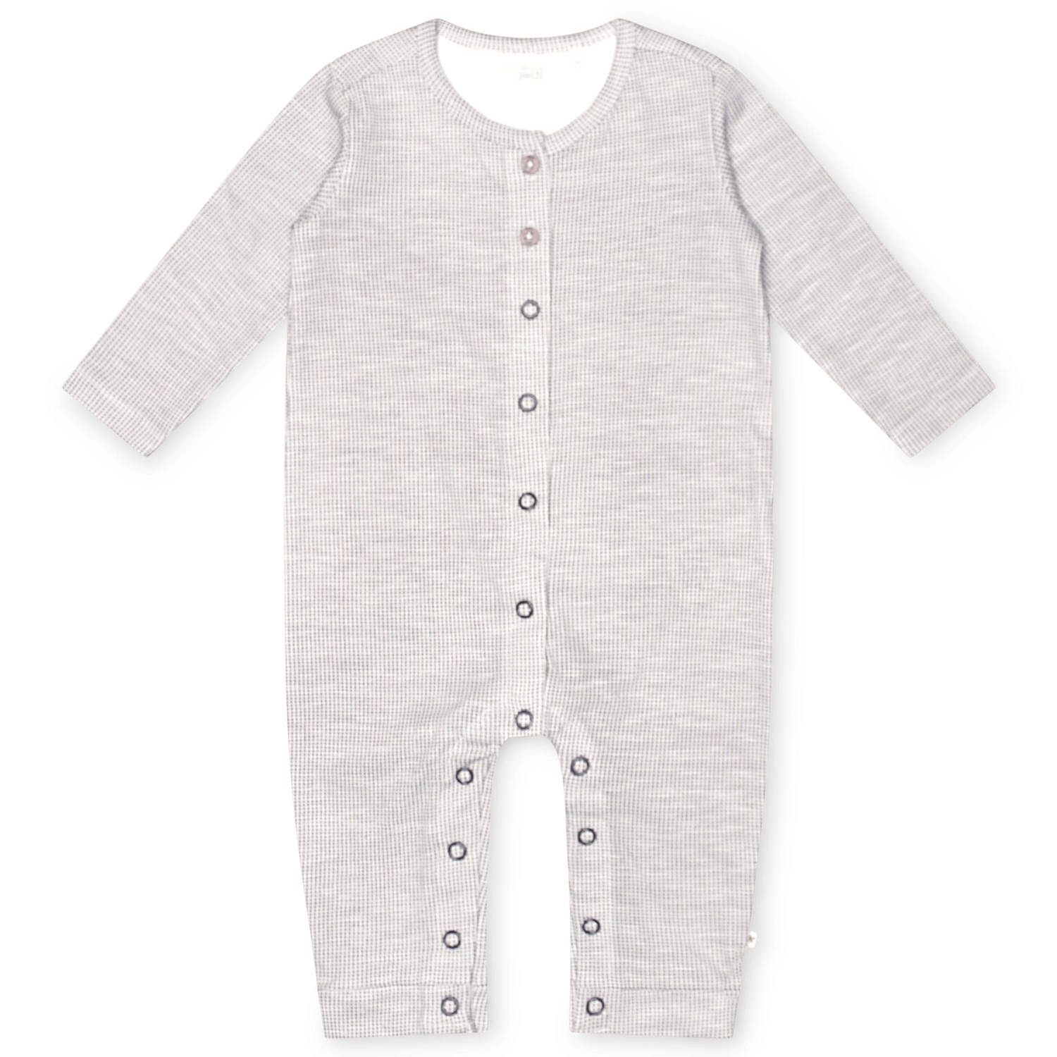 Moodstreet Petit baby boxpak Jamie van katoen lichtgrijs Melée 50 56