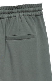 thumbnail: Donkergroene dames VERO MODA tapered fit broek Eva van viscose met regular fit, regular waist en effen