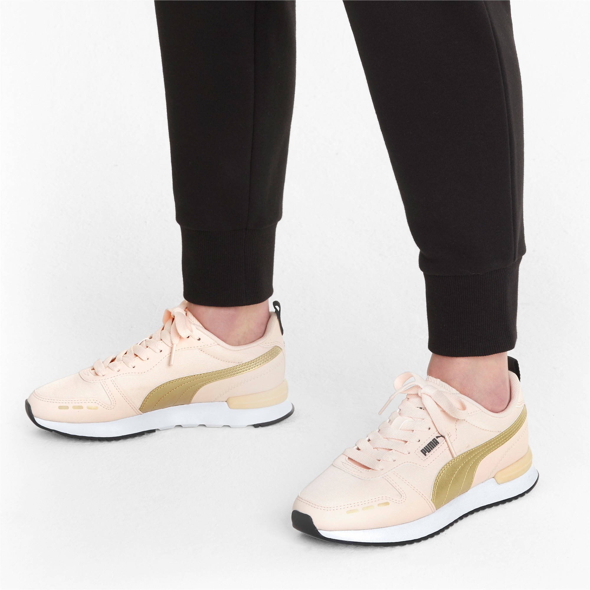 Puma R78 Metallic FS R78 Metallic FS sneakers roze/goud | wehkamp