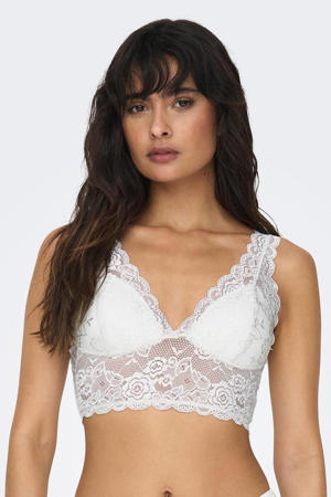voorgevormde bralette ONLCHLOE gebroken wit