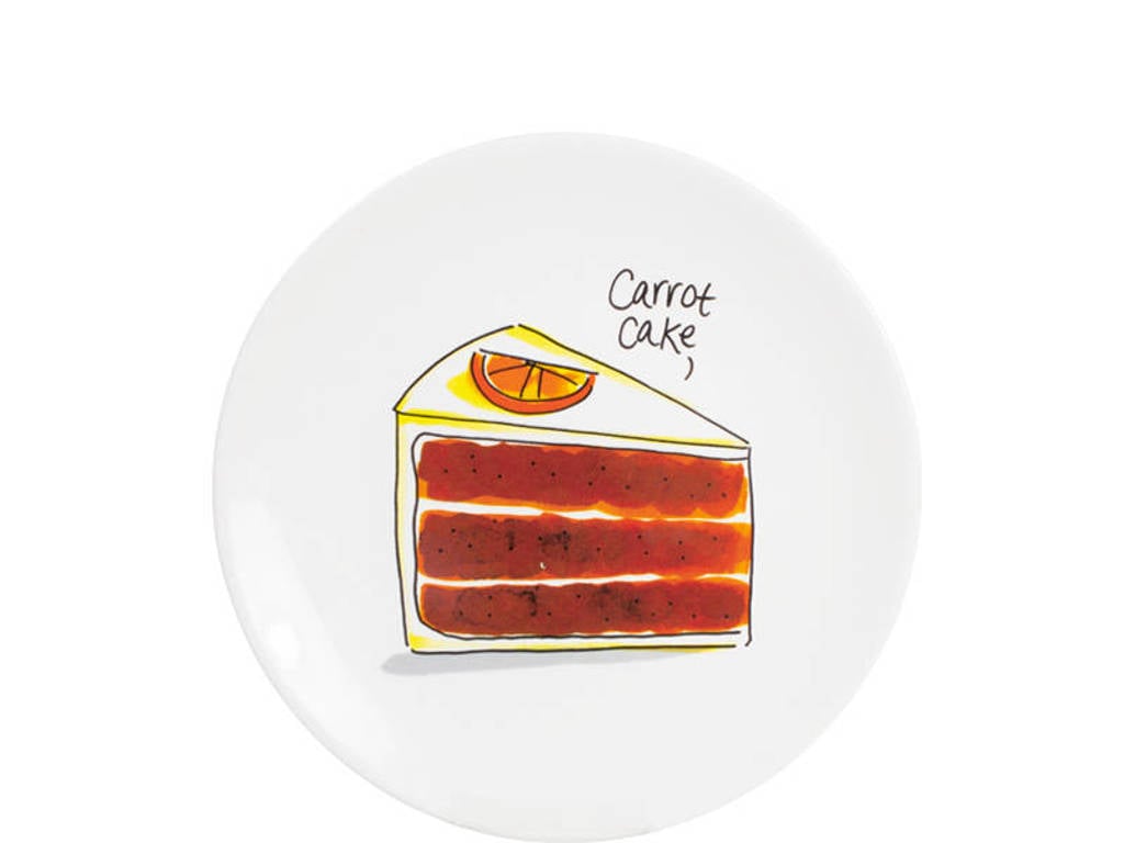 Blond Amsterdam gebaksbord Carrot Cake (Ø18 cm), Multikleur
