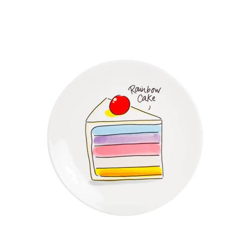 Blond Amsterdam gebaksbord Rainbow cake (Ø18 cm) afbeelding
