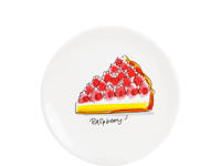 Blond Amsterdam gebaksbord Raspberry pie (Ø18 cm), Multikleur