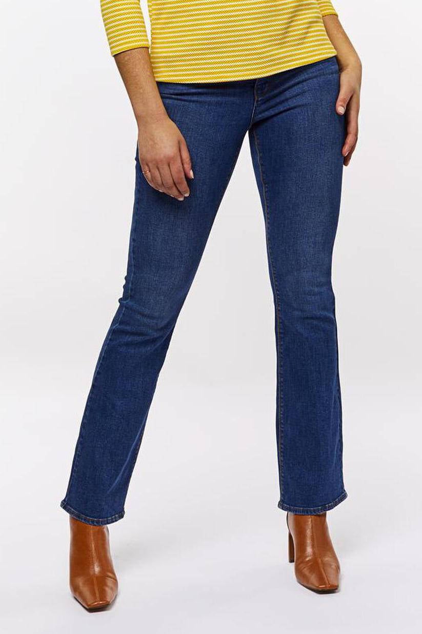HEMA high waist bootcut jeans middenblauw | wehkamp
