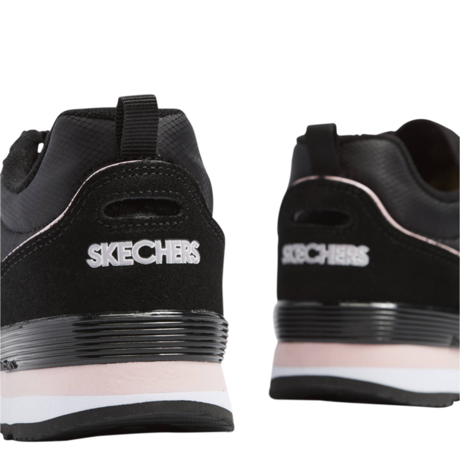Skechers leren sneakers zwart | wehkamp