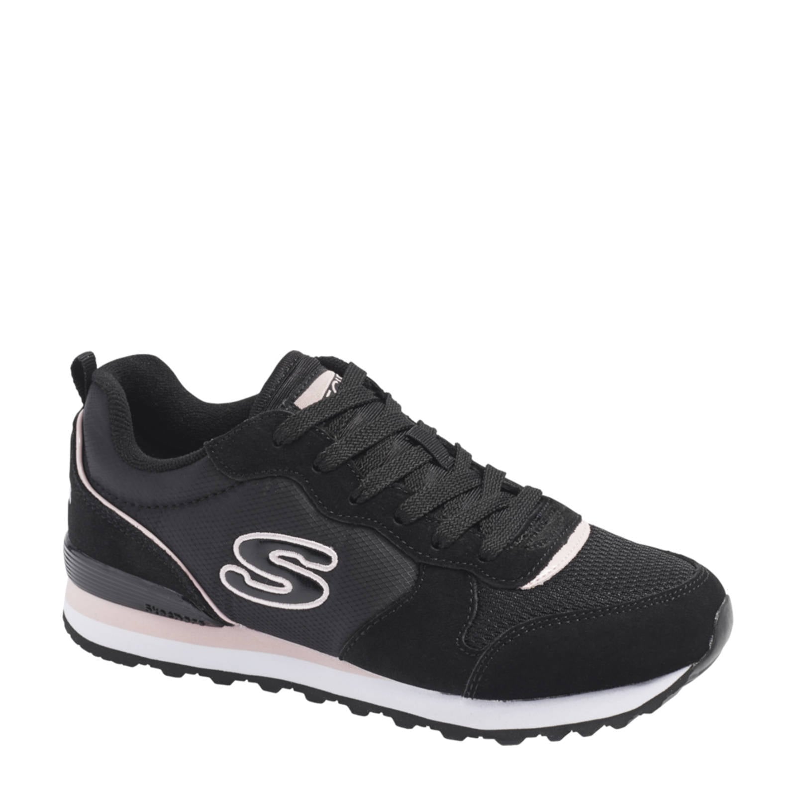 Skechers leren sneakers zwart | wehkamp