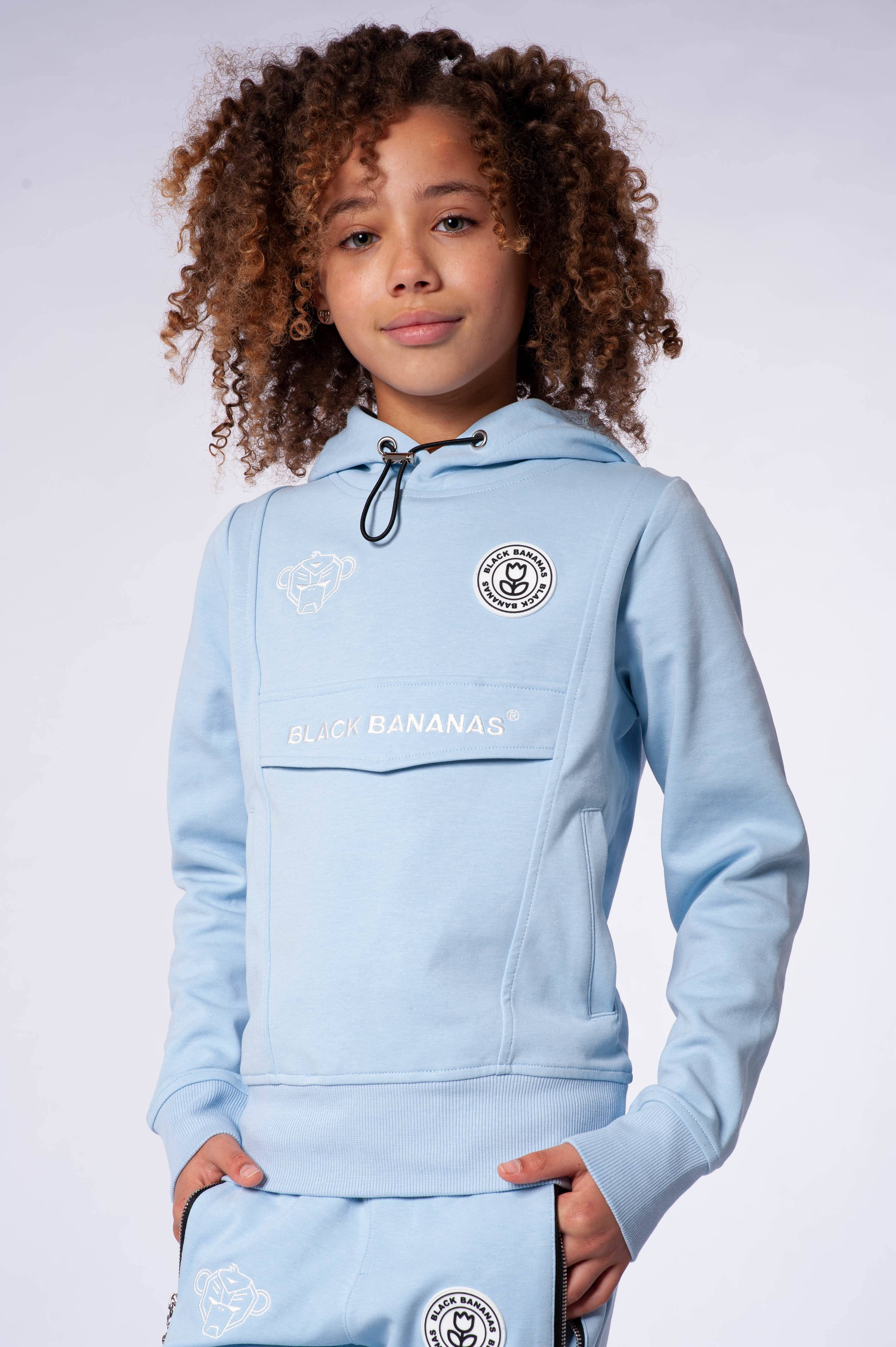 black bananas light blue hoodie