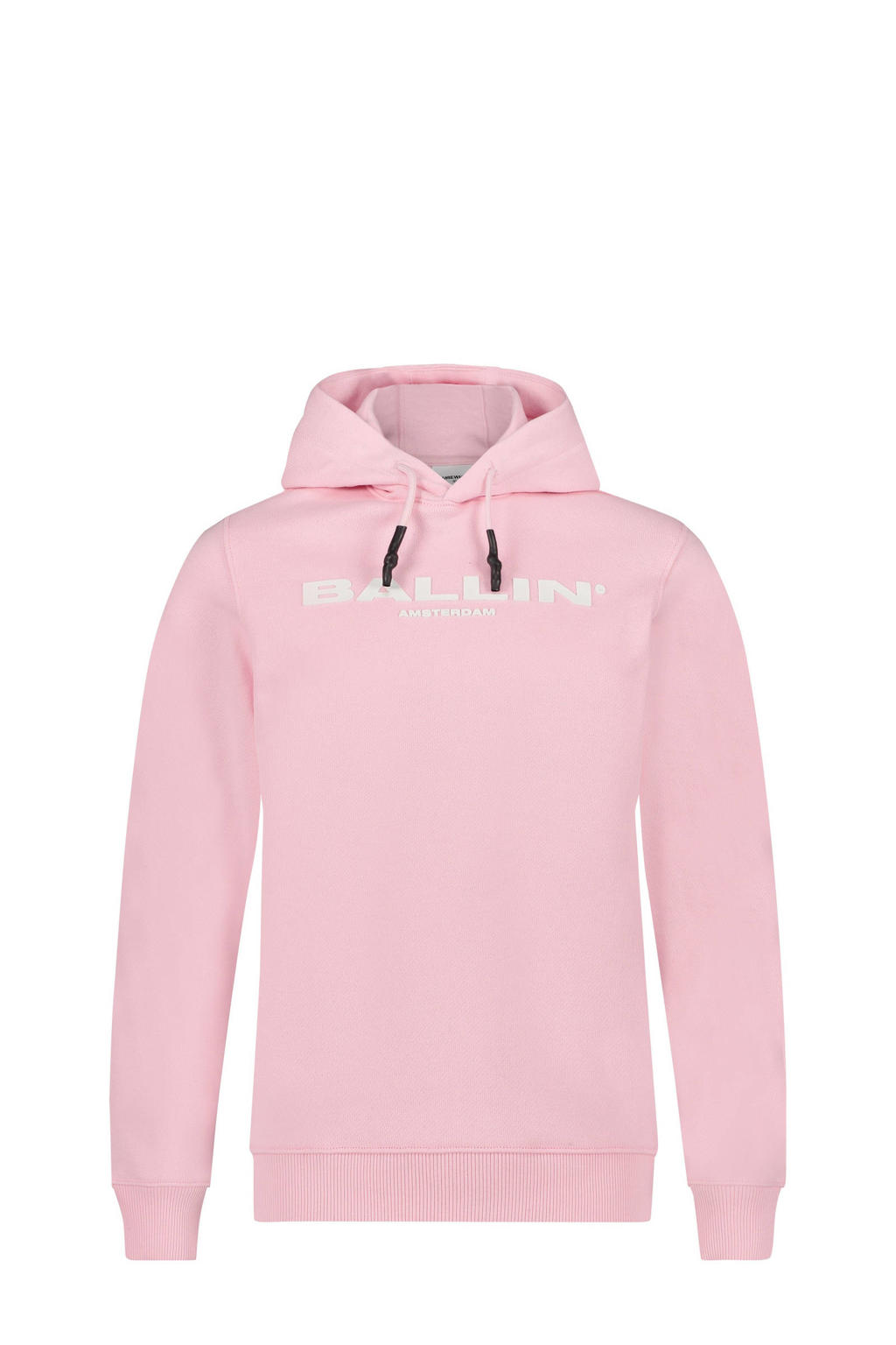 Ballin unisex hoodie met logo lichtroze