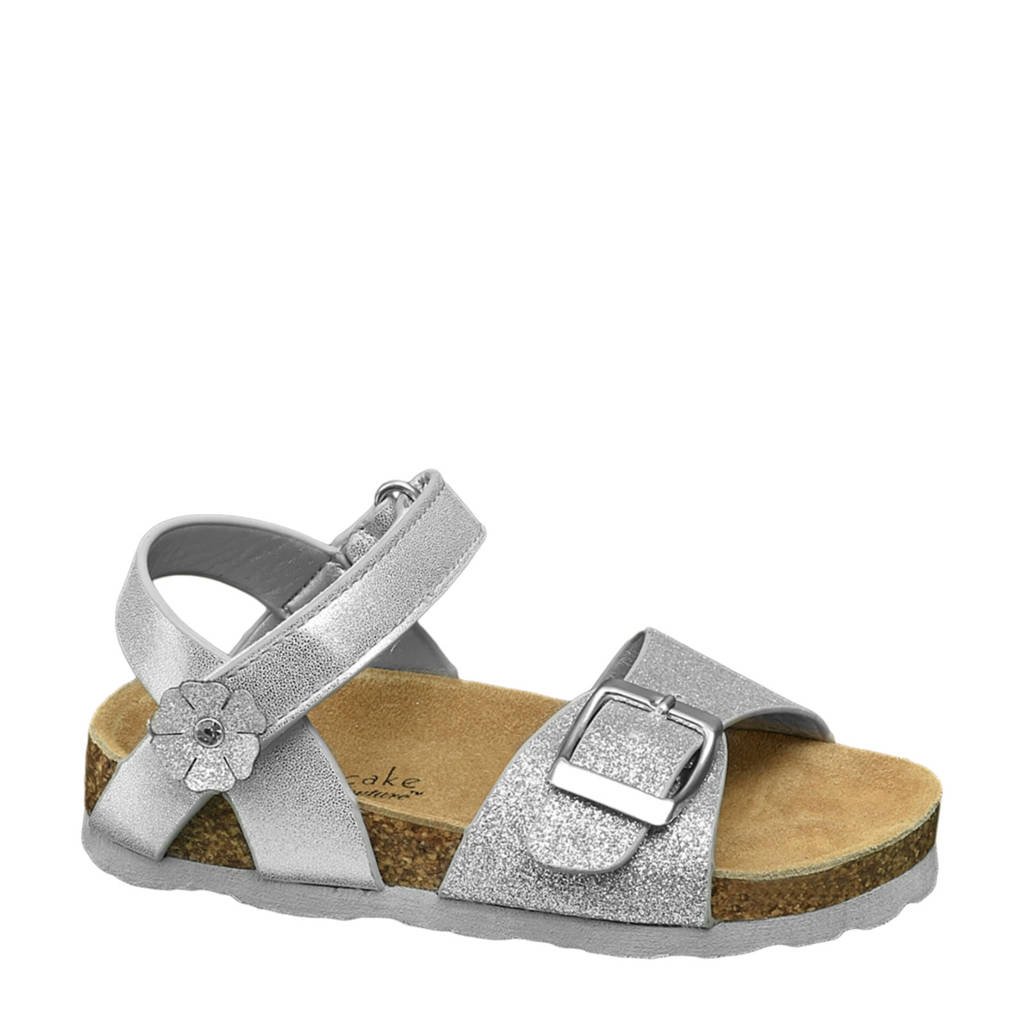 Cupcake Couture sandalen met glitters zilver, Zilver