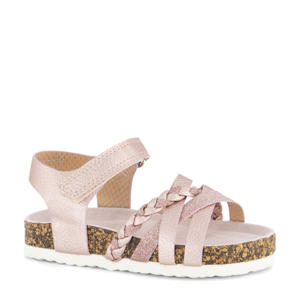 sandalen met glitters roze