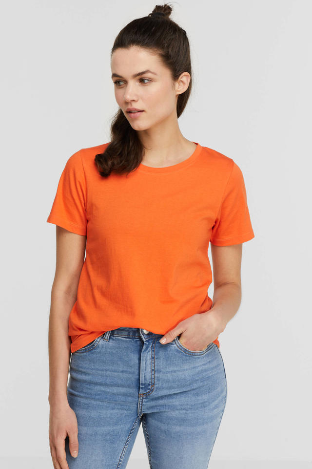nog een keer Gepolijst Vervloekt anytime T-shirt oranje kopen? | Morgen in huis | wehkamp