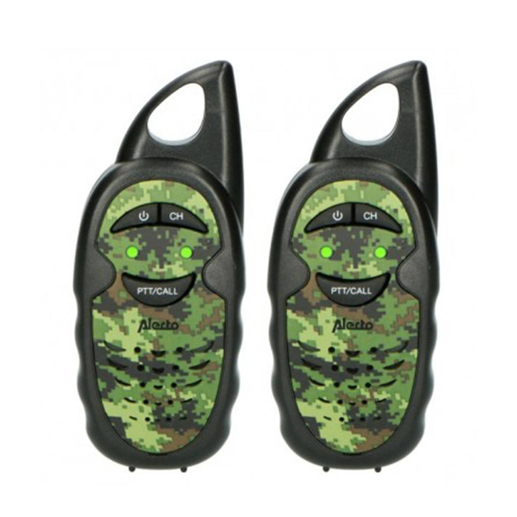 Alecto FR05CAMO Set van twee walkie talkies voor kinderen - camouflage