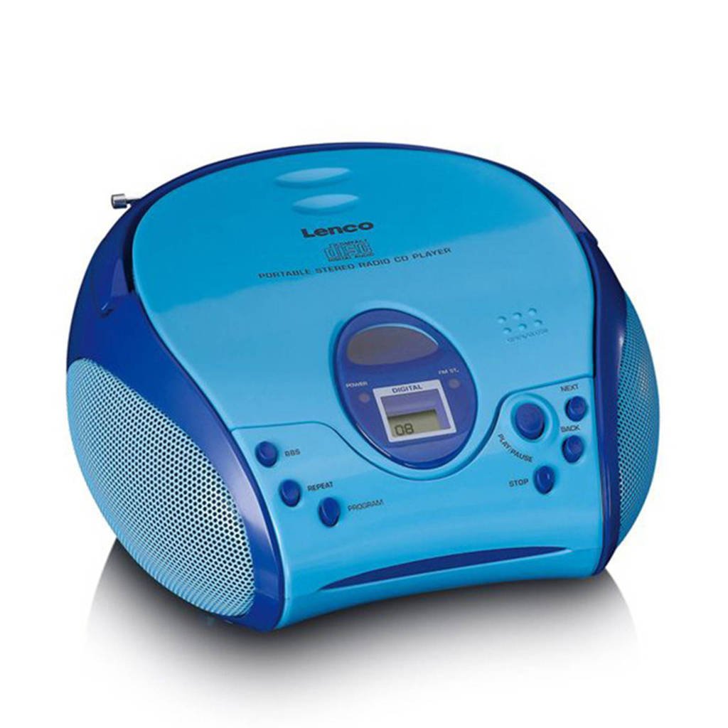 bodem Geneeskunde eeuw Lenco SCD-24BU KIDS Draagbare stereo FM radio met CD-speler - Blauw |  wehkamp