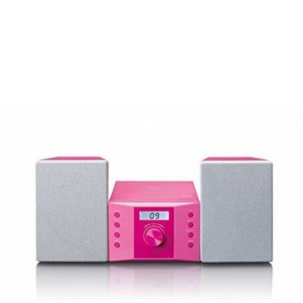 Lenco Stereo set met FM radio en CD speler - Roze