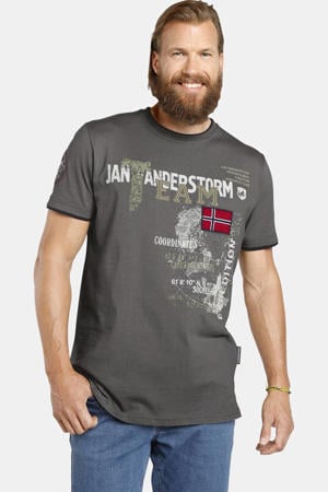 T-shirt SÖLVE Plus Size grijs
