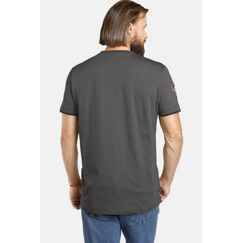 Jan Vanderstorm T-shirt SÖLVE Plus Size grijs afbeelding