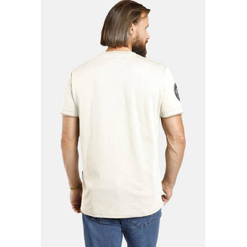 Jan Vanderstorm T-shirt SÖLVE Plus Size wit afbeelding
