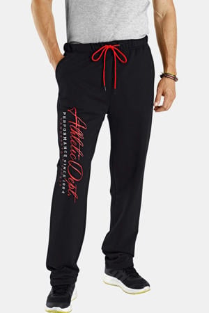 loose fit joggingbroek BJAN Plus Size met printopdruk zwart