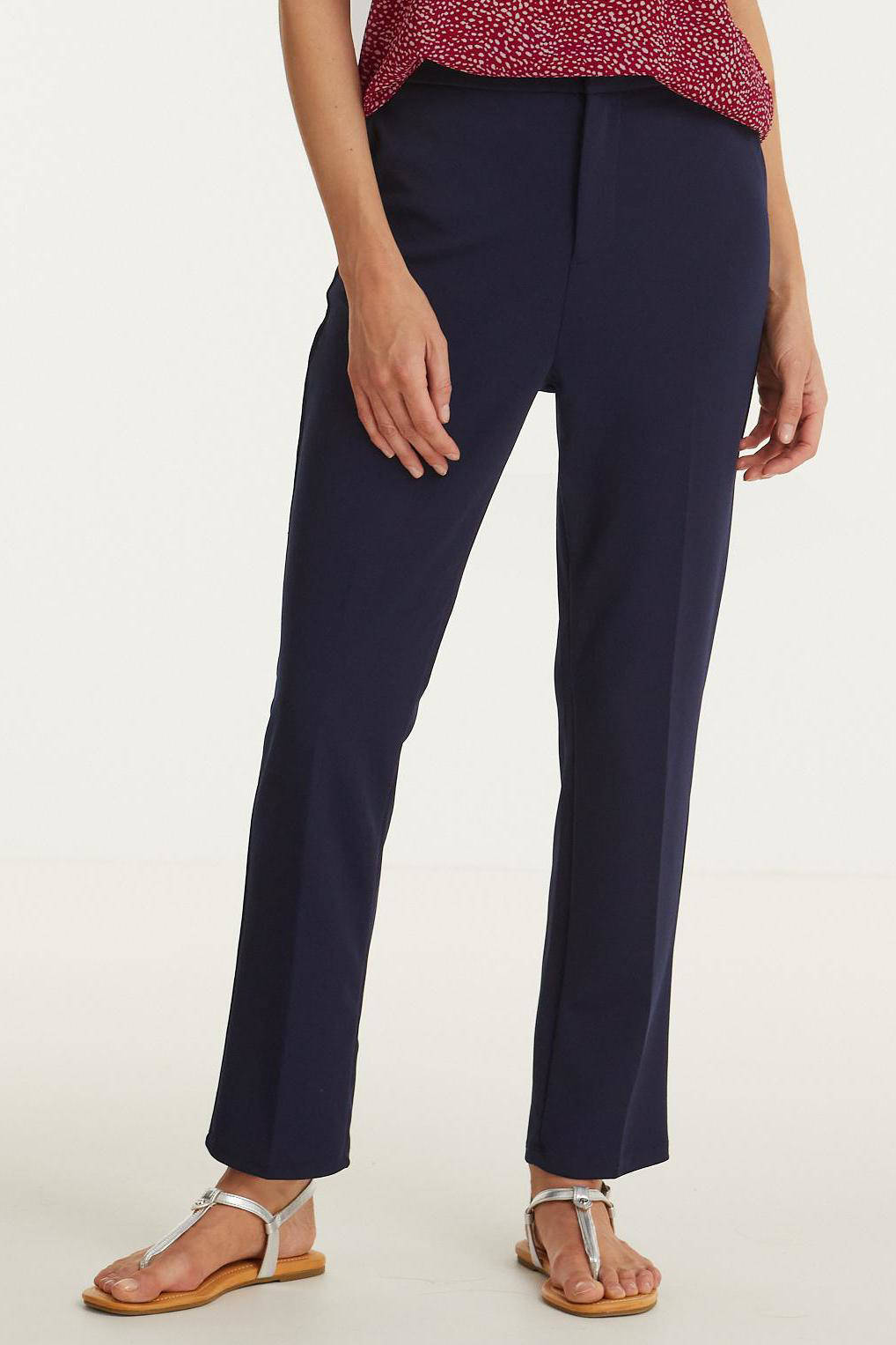 Imagine broek met elastische inzet navy | wehkamp