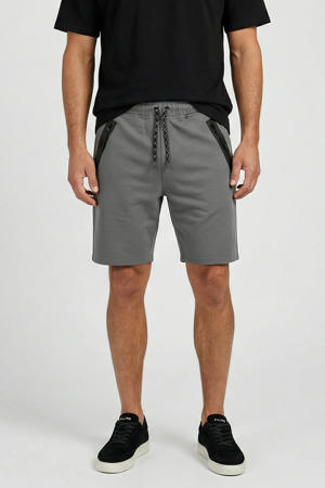 regular fit sweatshort Braga grijs