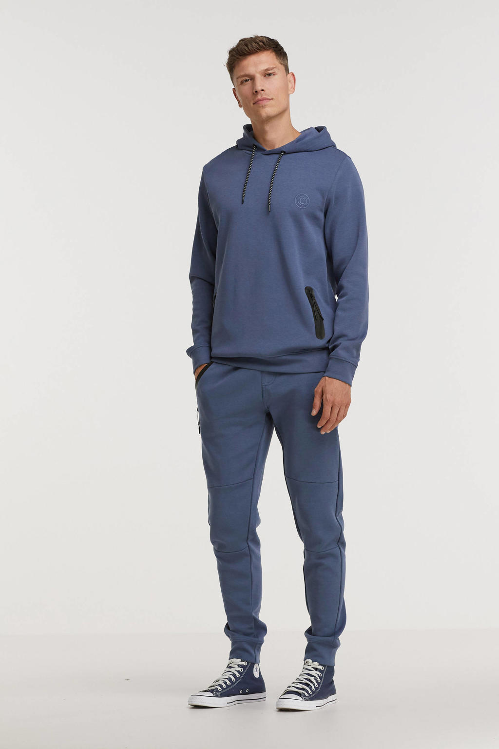 Cars slim fit broek Lax blauw