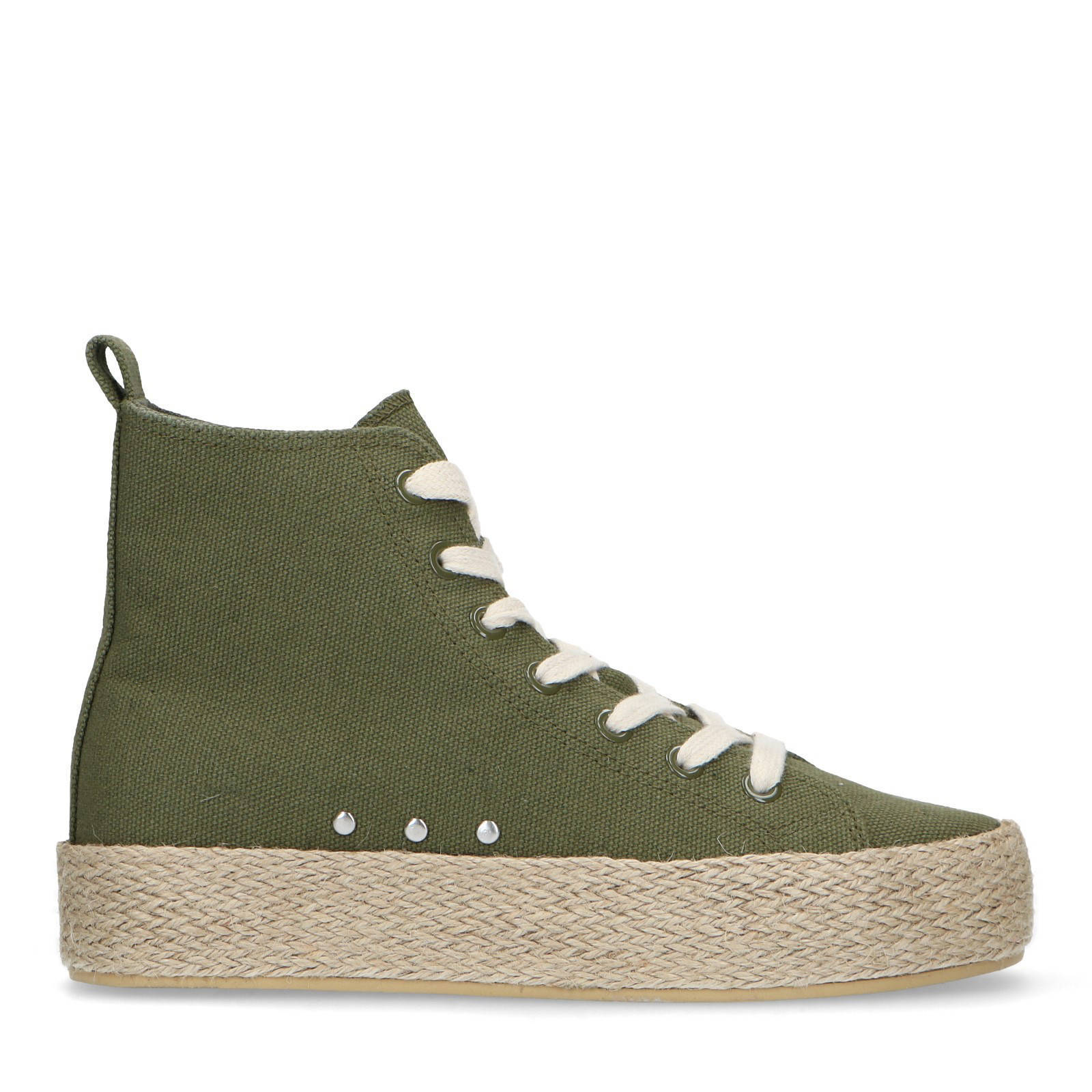 Lichtblauwe Hoge Canvas Sneakers - Uwantisell.nl