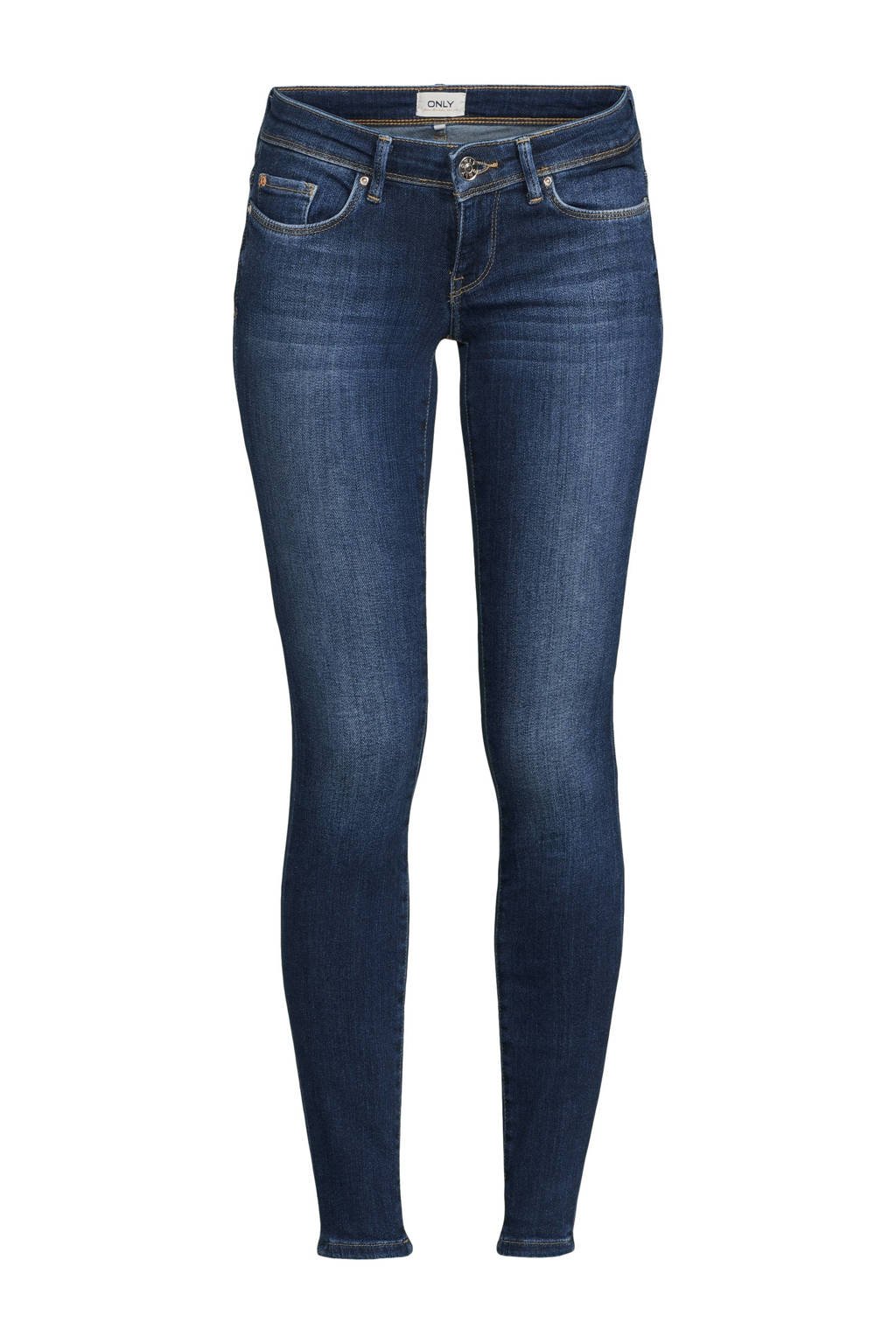 ONLY extra low waist skinny jeans ONLCORAL dark blue denim wehkamp