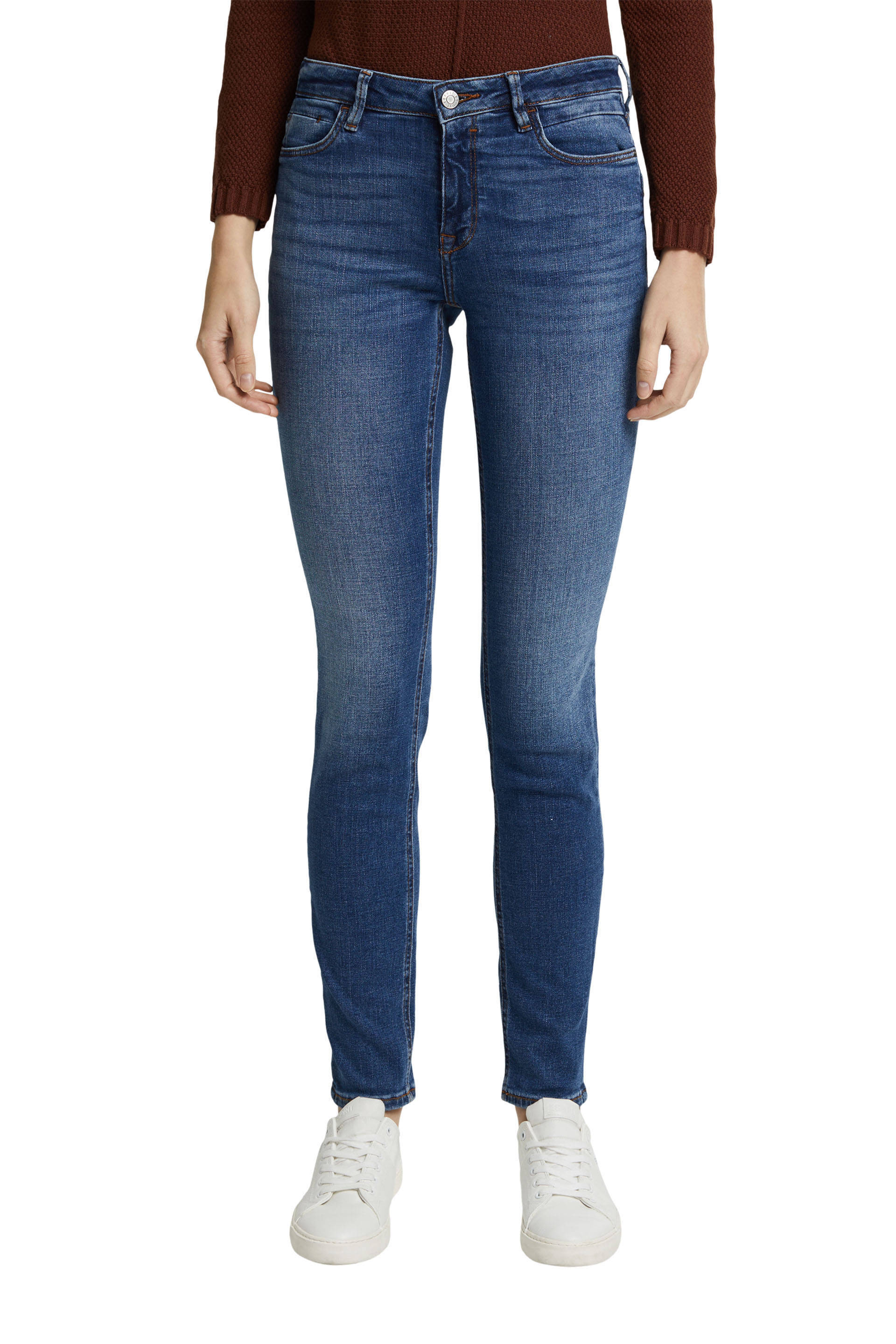 ESPRIT Women Casual slim fit jeans 902 blue | wehkamp