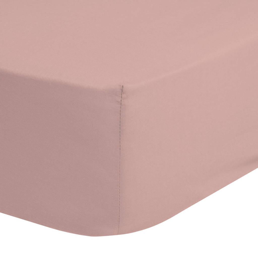 Hip katoenen hoeslaken Roze