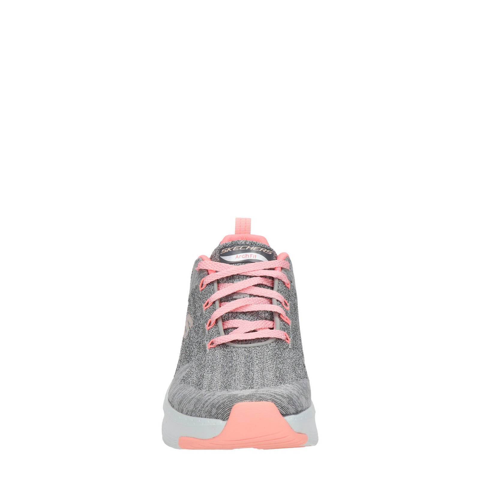 Skechers Arch Fit sneakers lichtgrijs/roze | wehkamp