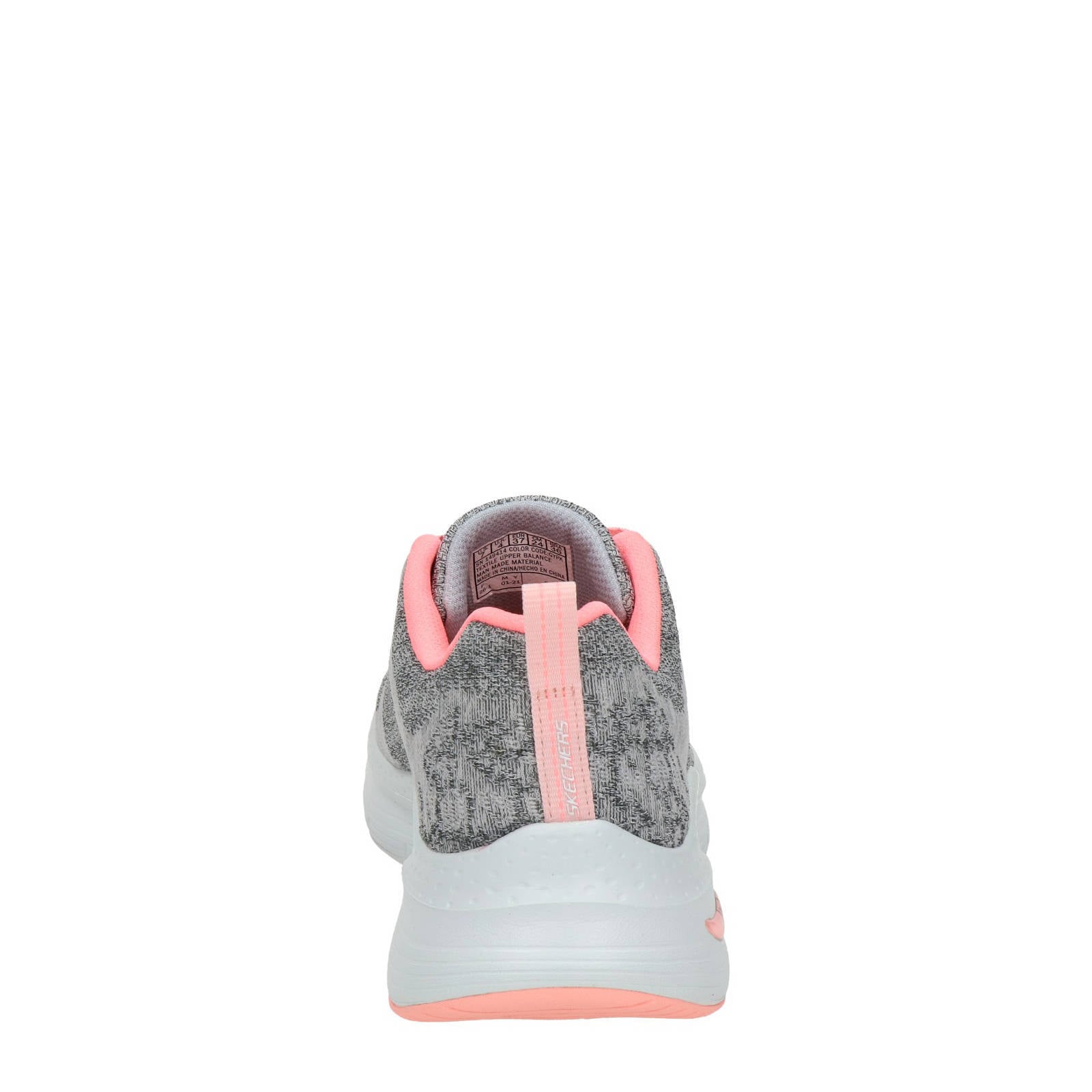 Skechers Arch Fit sneakers lichtgrijs/roze | wehkamp