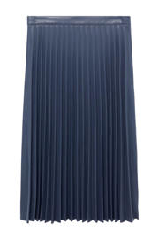 thumbnail: Mango Plus Size imitatieleren rok blauw