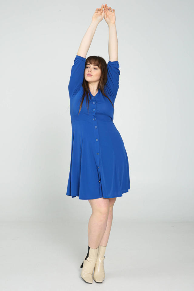 toewijding Traditioneel Gemaakt van PROMISS A-lijn jurk blauw kopen? | Morgen in huis | wehkamp