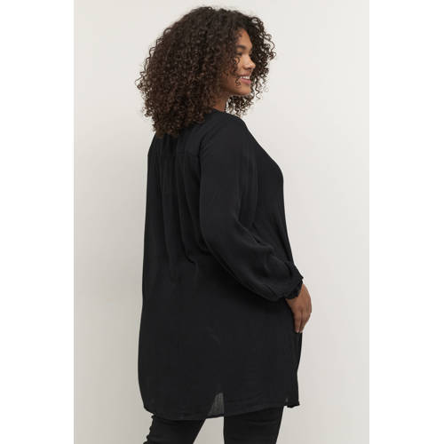 Kaffe Curve semi-transparante tuniek KCami zwart afbeelding