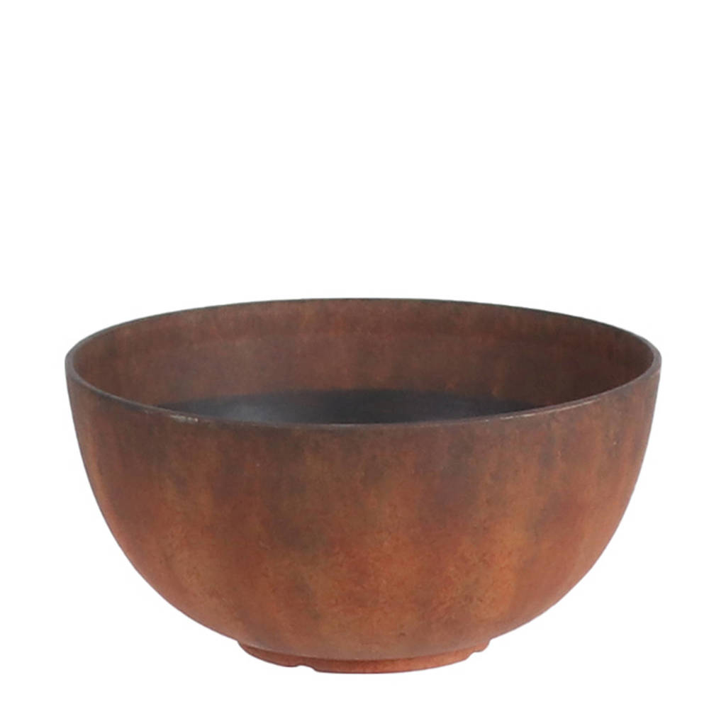 Mica Decorations bloemschaal Bravo (⌀25 cm), Roest