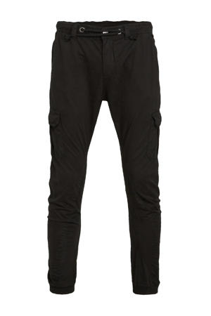 regular fit cargobroek zwart
