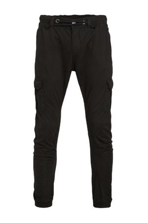 regular fit cargobroek zwart