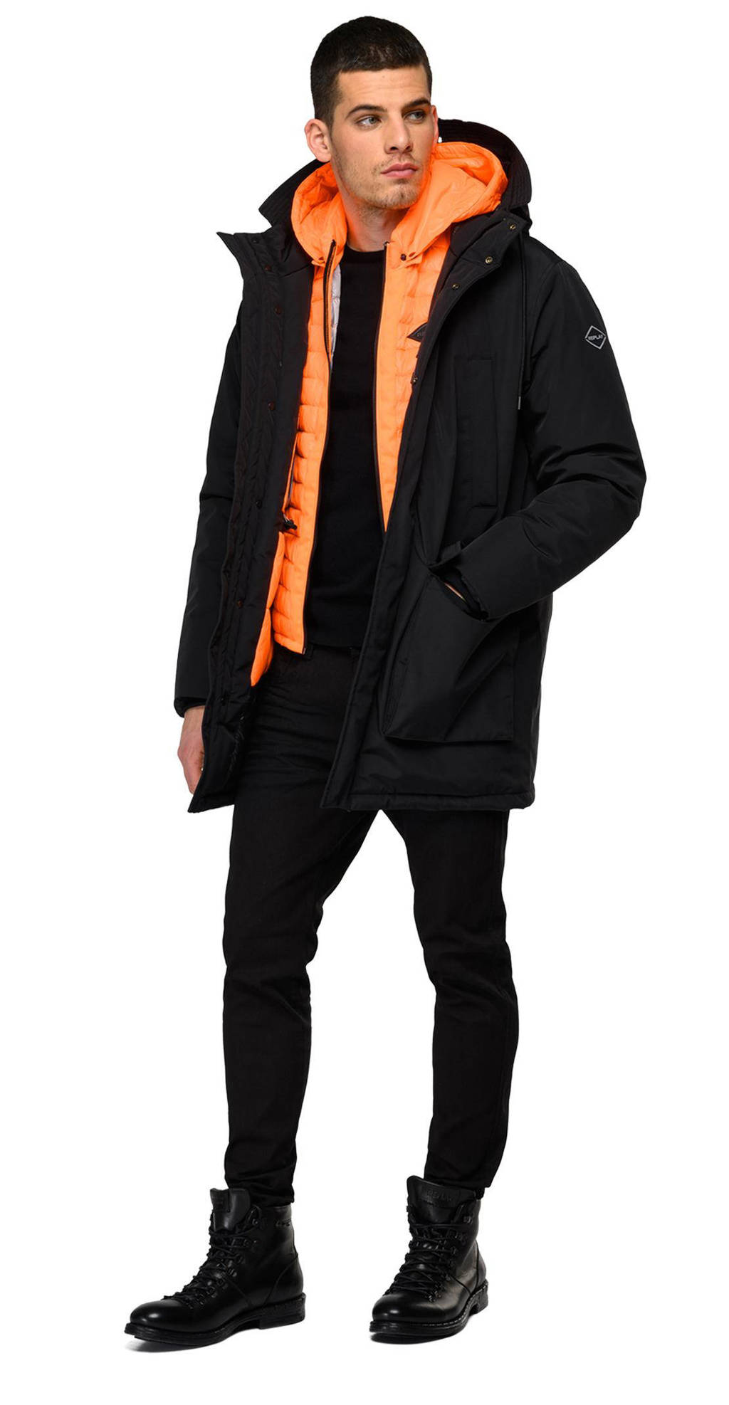 Afgekeurd bodem optocht REPLAY jas nearly black | wehkamp