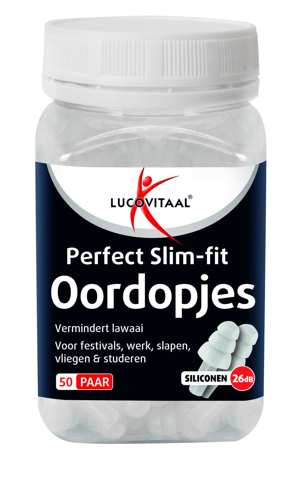 Lucovitaal Oordoppen Siliconen - 100 stuks