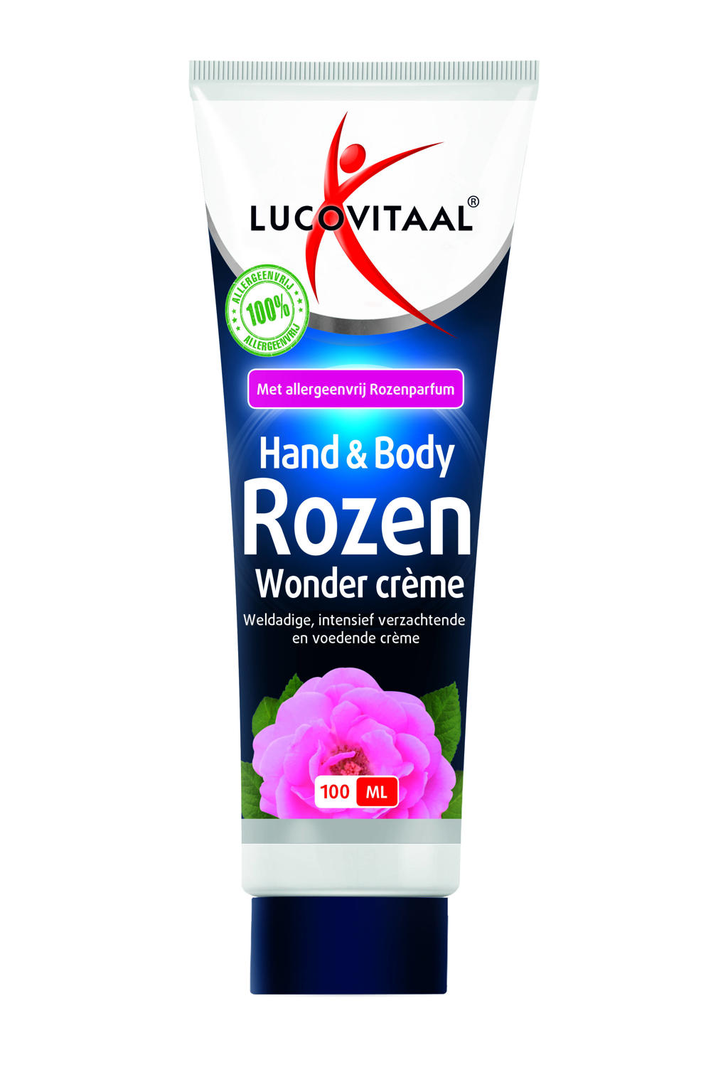 Lucovitaal Hand & Body Rozen Wonder Crème bodycrème - 100 ml